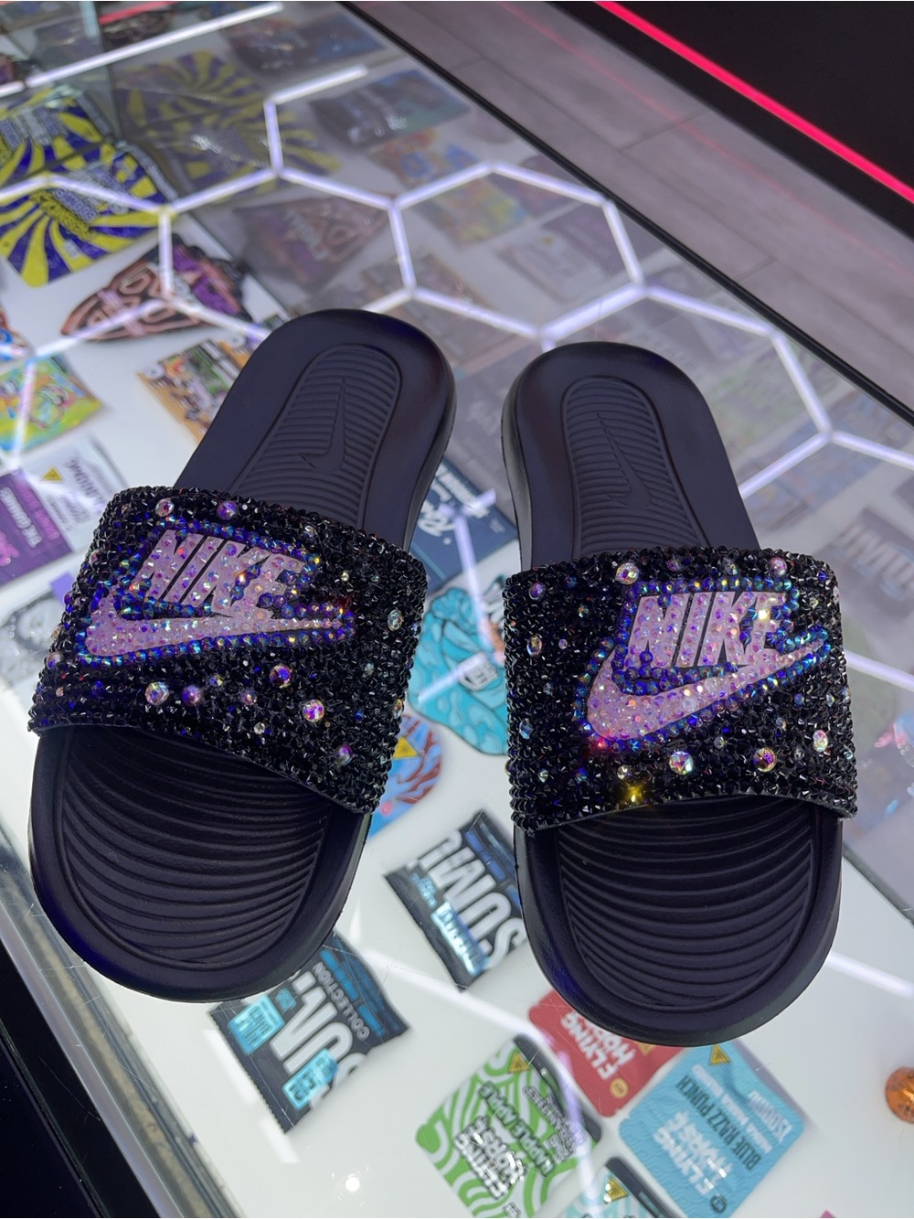 Nike Black Diamond Slide Sandals